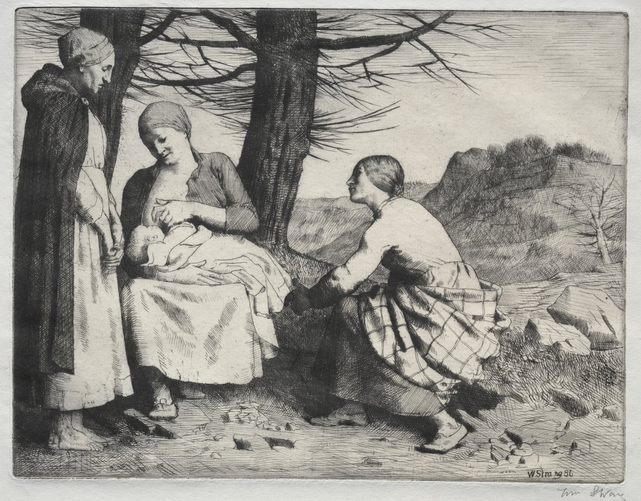 Vrouw en Kind door William Strang