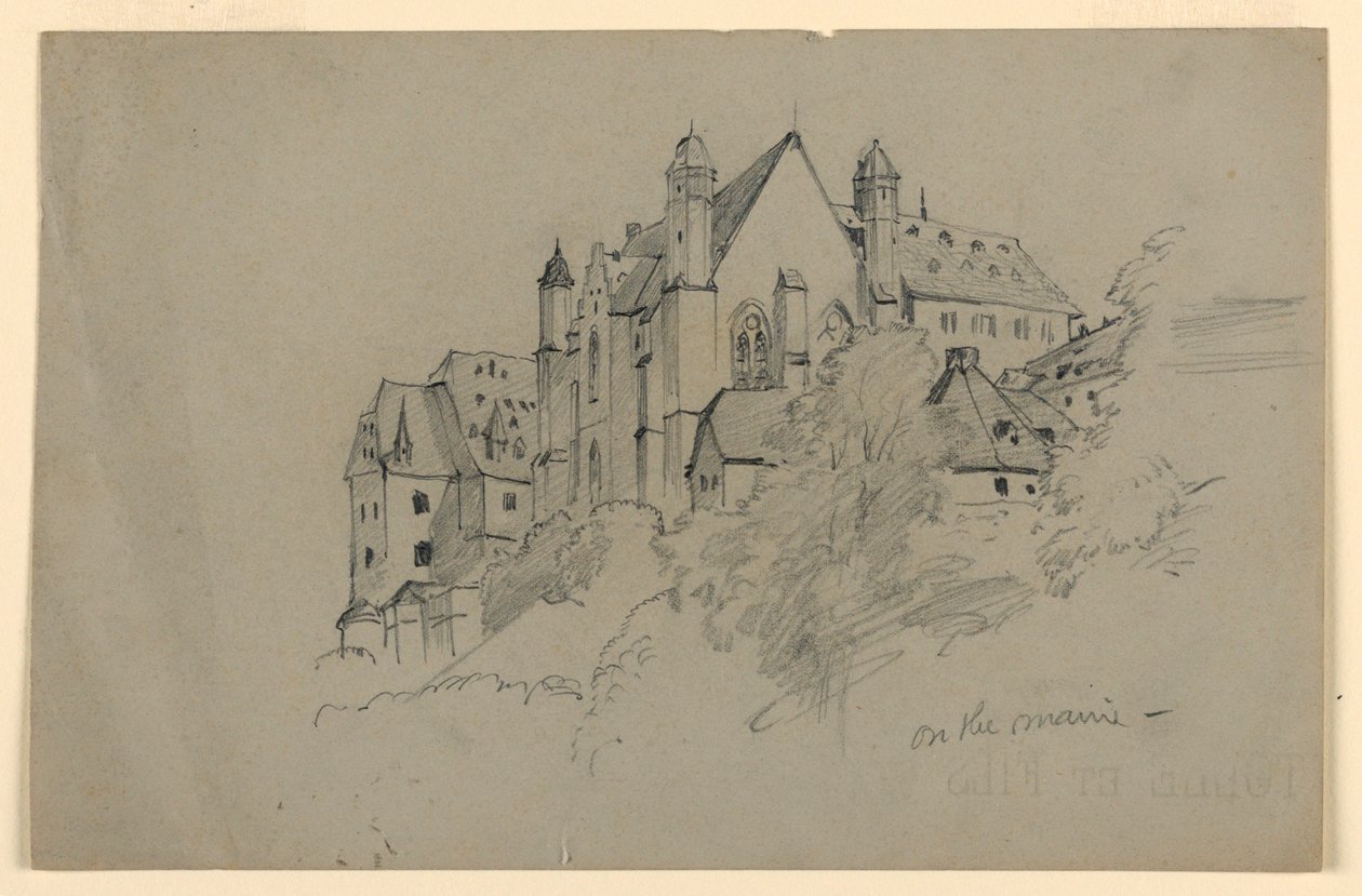 Kerk, Duitsland door William Trost Richards
