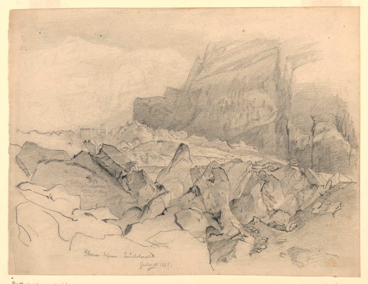 Landschap, Grindelwald, Zwitserland door William Trost Richards