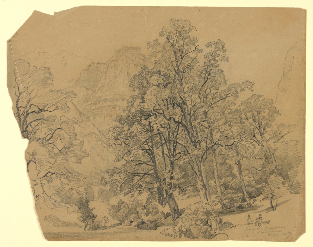 Landschap, Silberhorn, Lauterbrunnen, Zwitserland door William Trost Richards