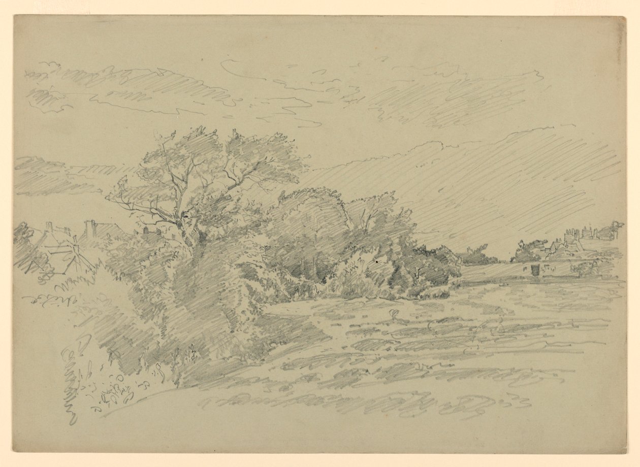 Studie van landschap door William Trost Richards