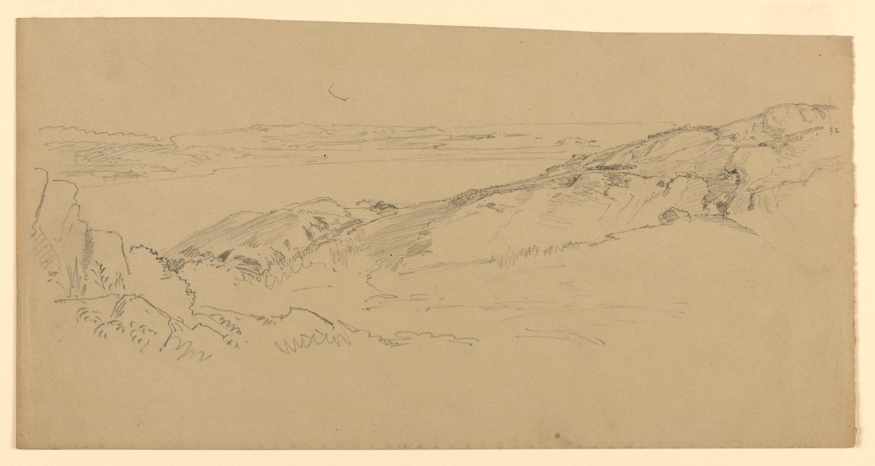 Studie van Kustlijn, Rhode Island door William Trost Richards