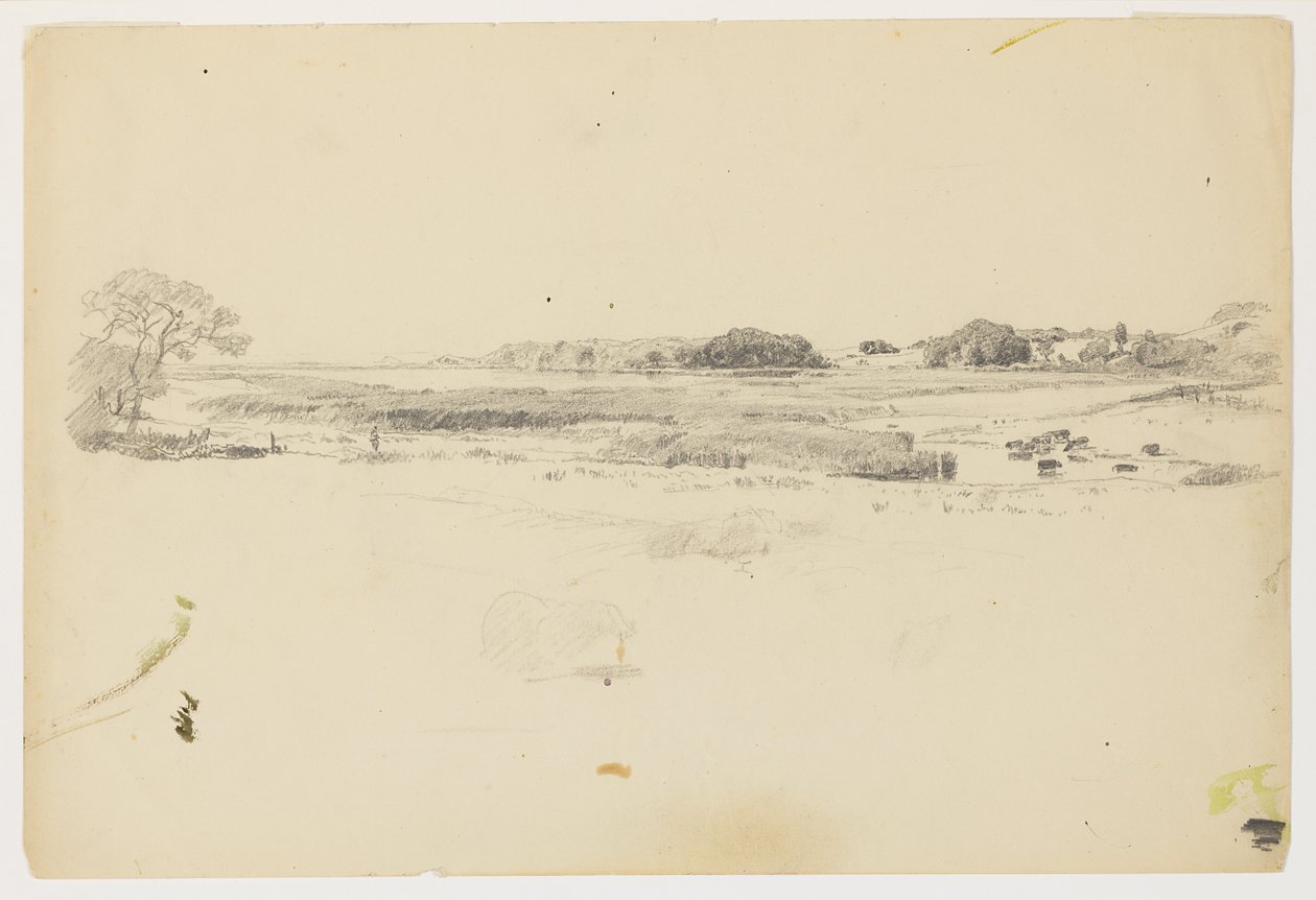 Studie van de kustlijn, Rhode Island door William Trost Richards