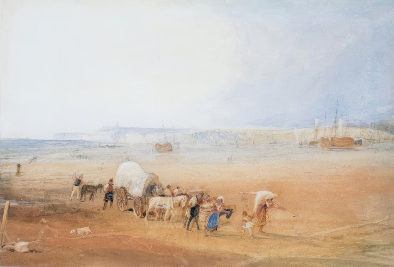 Strandscène aan de zuidkust door Joseph Mallord William Turner