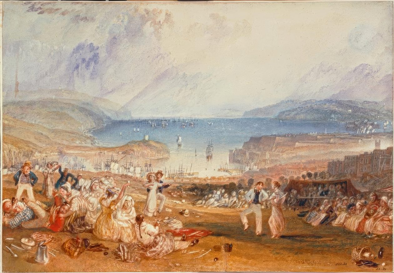 Plymouth, Devonshire door Joseph Mallord William Turner