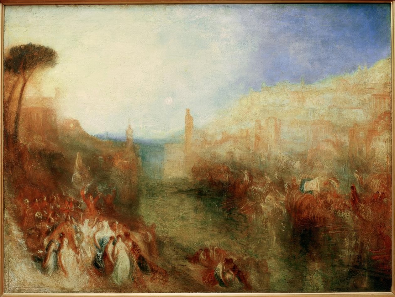 Het vertrek van de vloot door Joseph Mallord William Turner