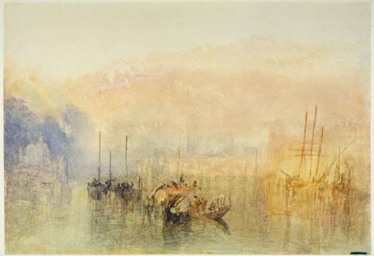 Venetië, ingang van het Canal Grande door Joseph Mallord William Turner