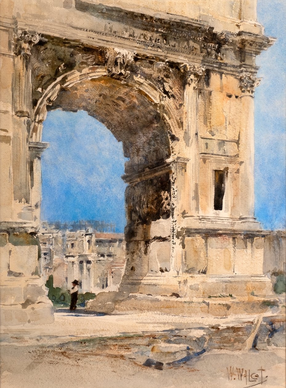 Boog van Titus, Rome door William Walcot