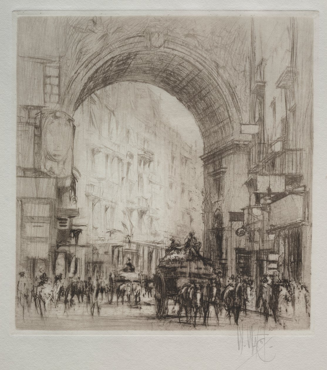 Arco San Carlo, Napels door William Walcot