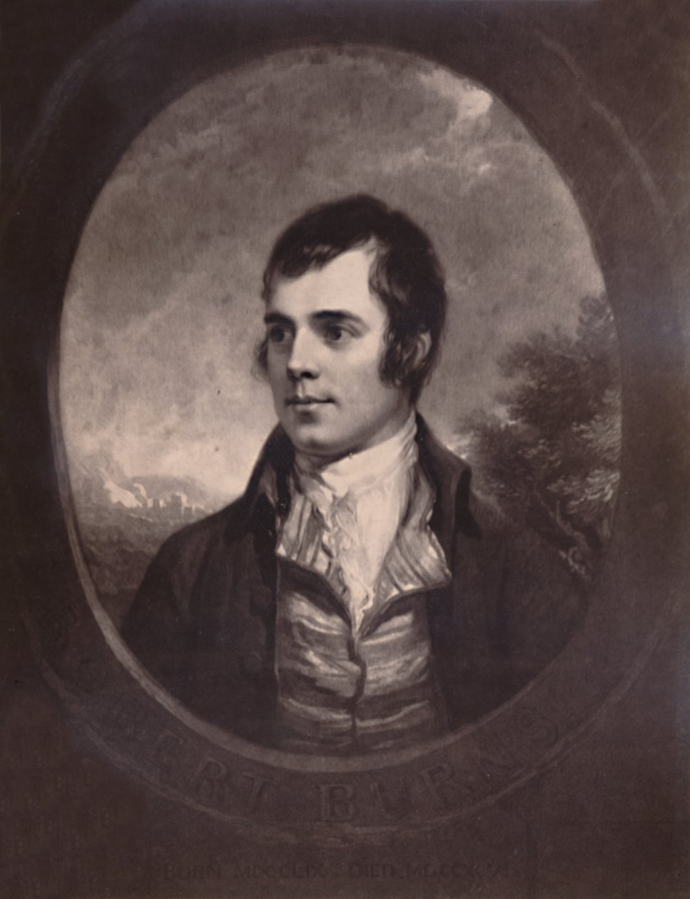 Robert Burns, Schotse dichter, 19e eeuw door William Walker