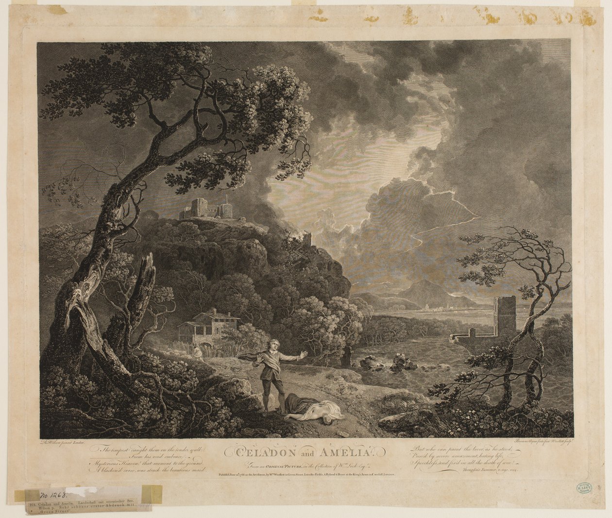 Celadon en Amelia door William Woollett