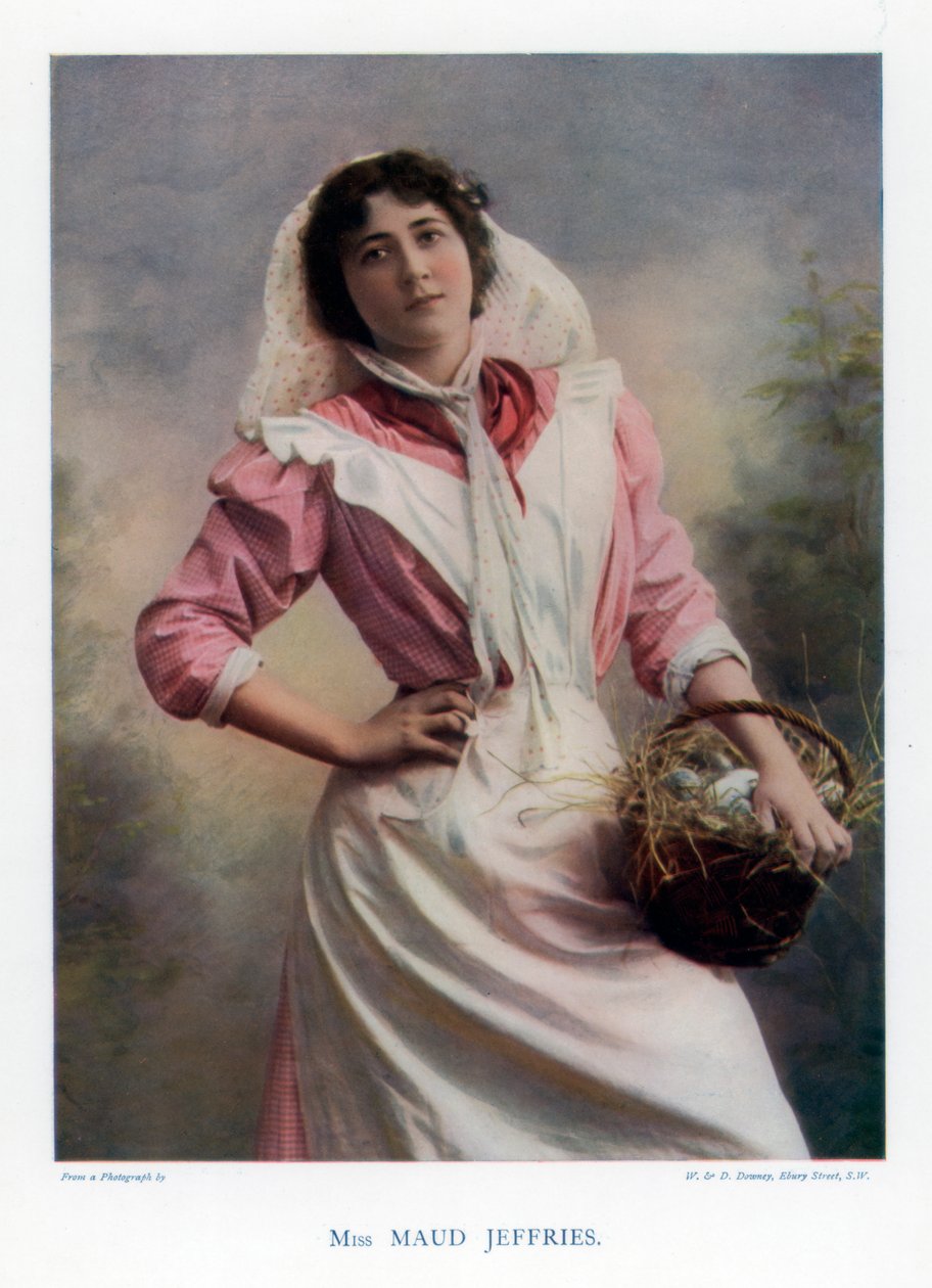 Maud Jeffries, Amerikaanse actrice, 1901 door William and Daniel Downey