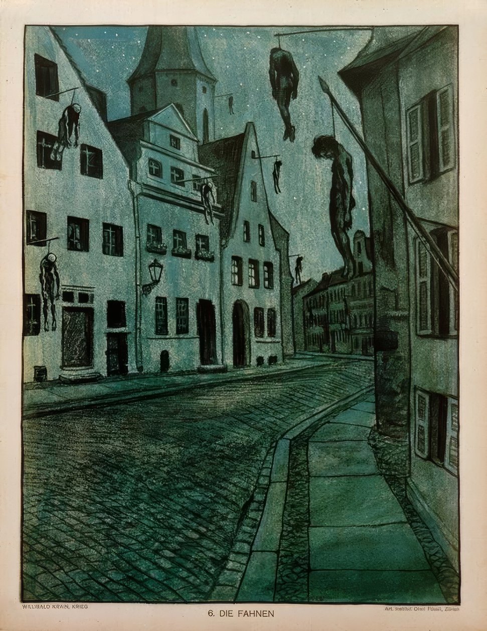 W. Krain, De vlaggen door Willibald Krain