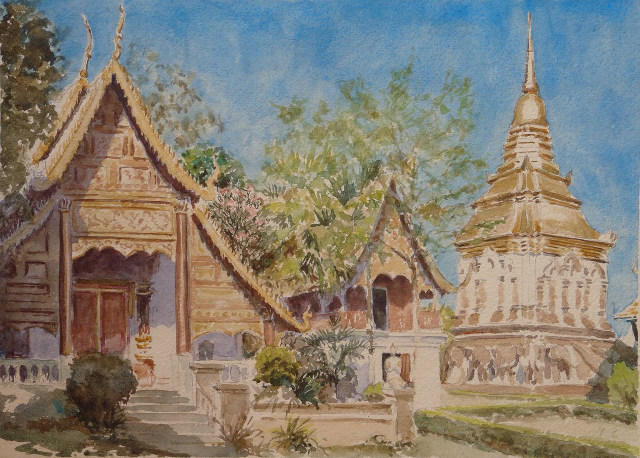 878 Wat Chiang Man, Chiang Mai door Wilson Clive