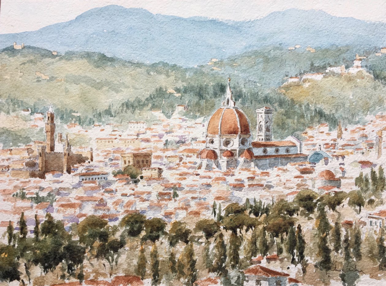 961 Vanuit Fiesole, vroege zomer door Wilson Clive