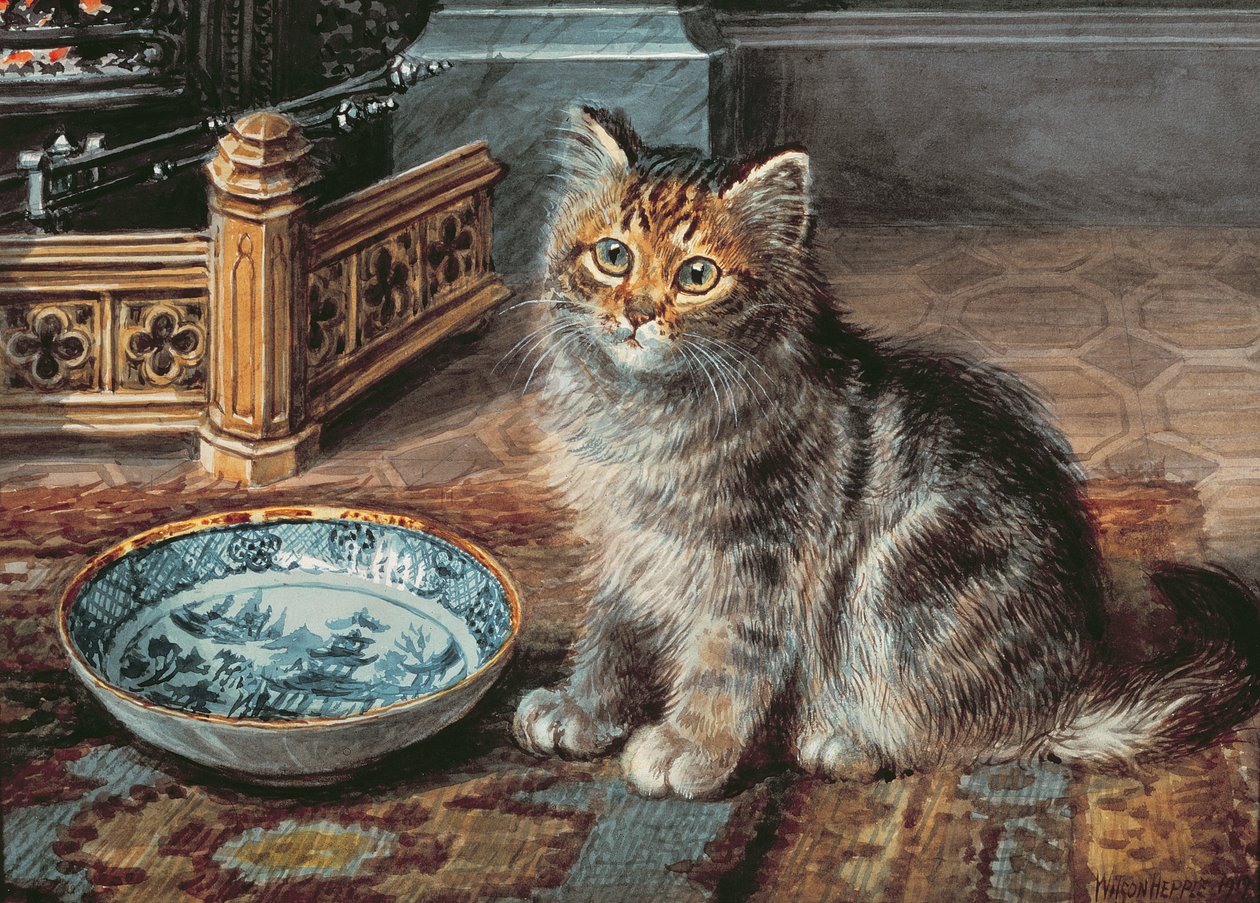 Verwachting, 1919 door Wilson Hepple