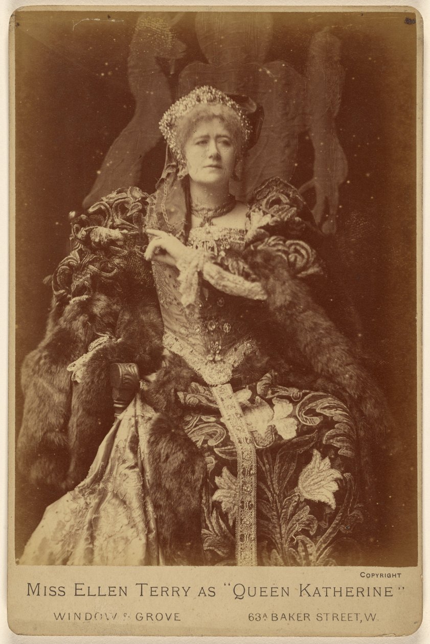 Ellen Terry als "Koningin Katherine". door Window and Grove