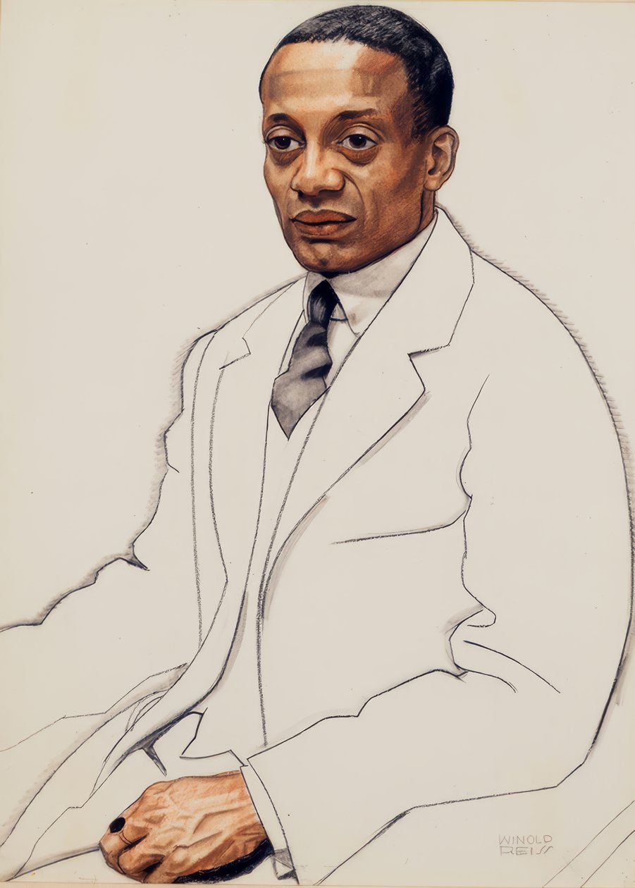 Alain Leroy Locke door Winold Reiss
