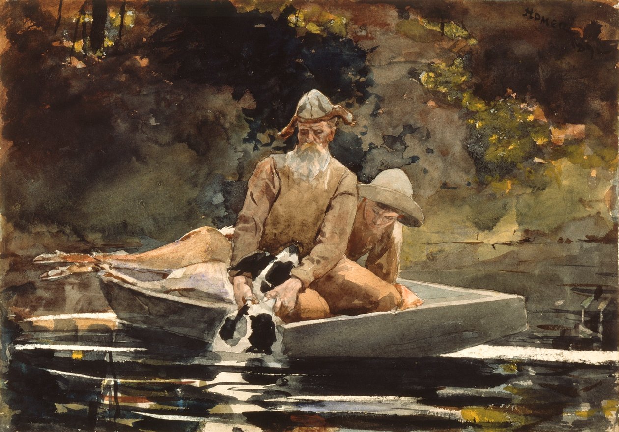 Na de jacht door Winslow Homer