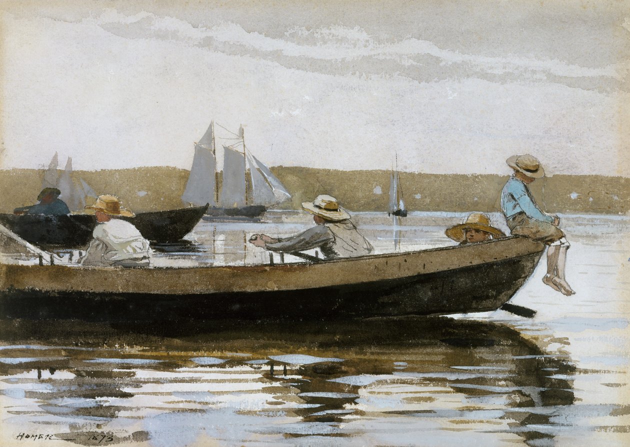 Jongens in een Dory door Winslow Homer