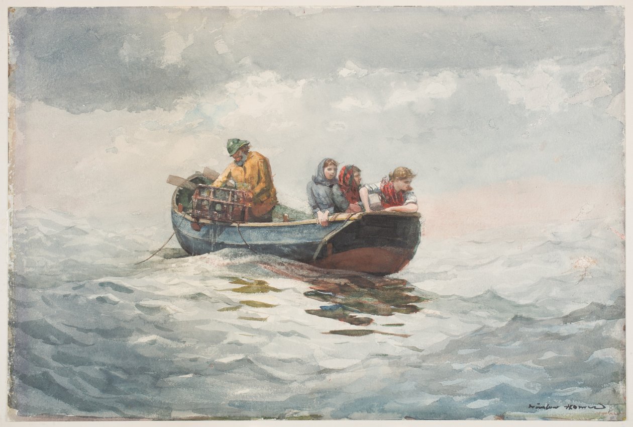 Krabben Vissen door Winslow Homer