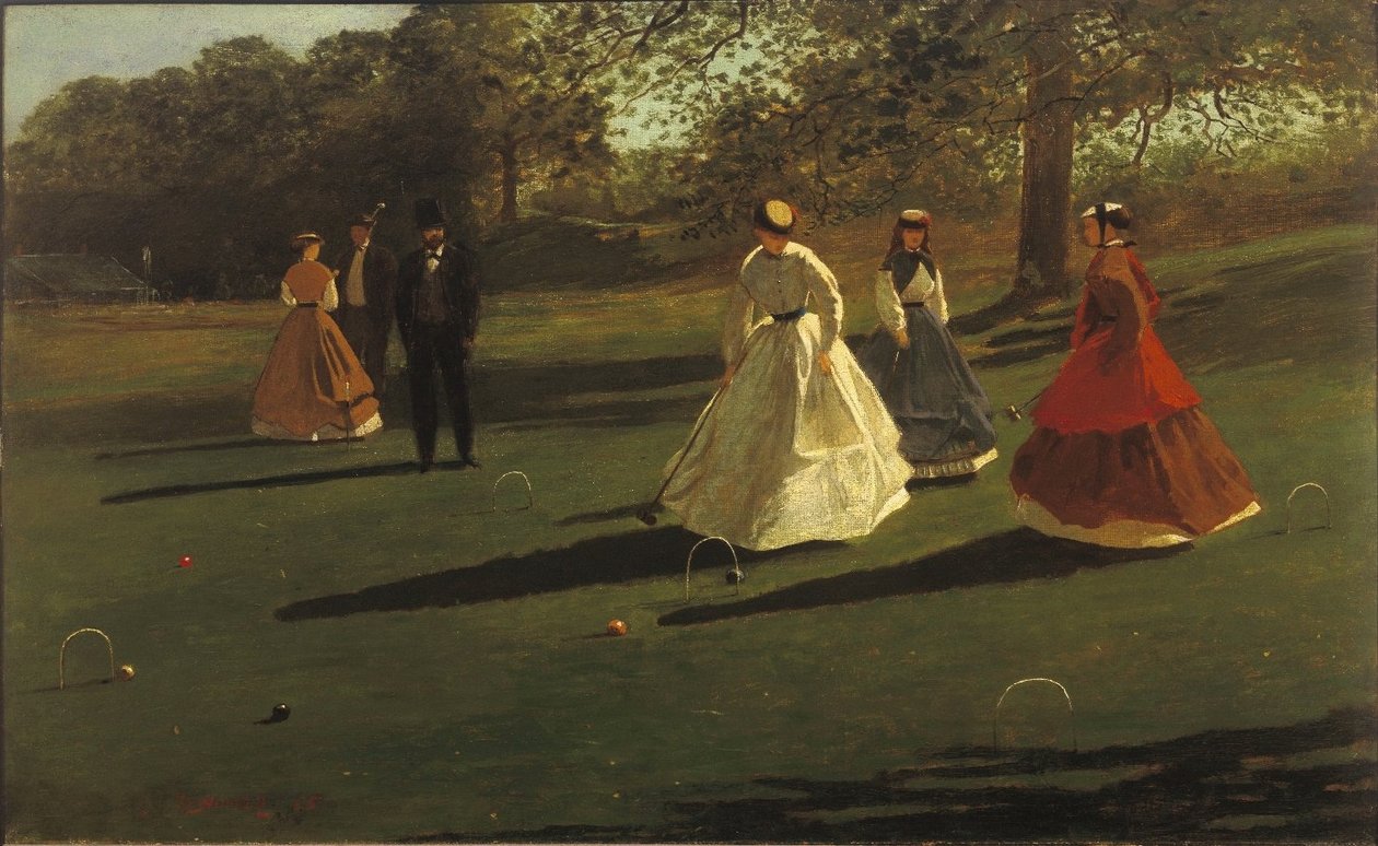 Croquetspelers door Winslow Homer