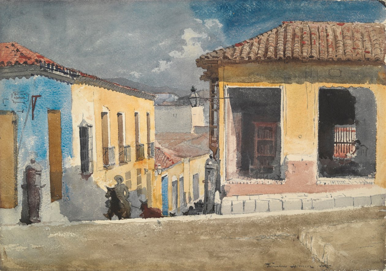 Santiago de Cuba, Straatscène door Winslow Homer