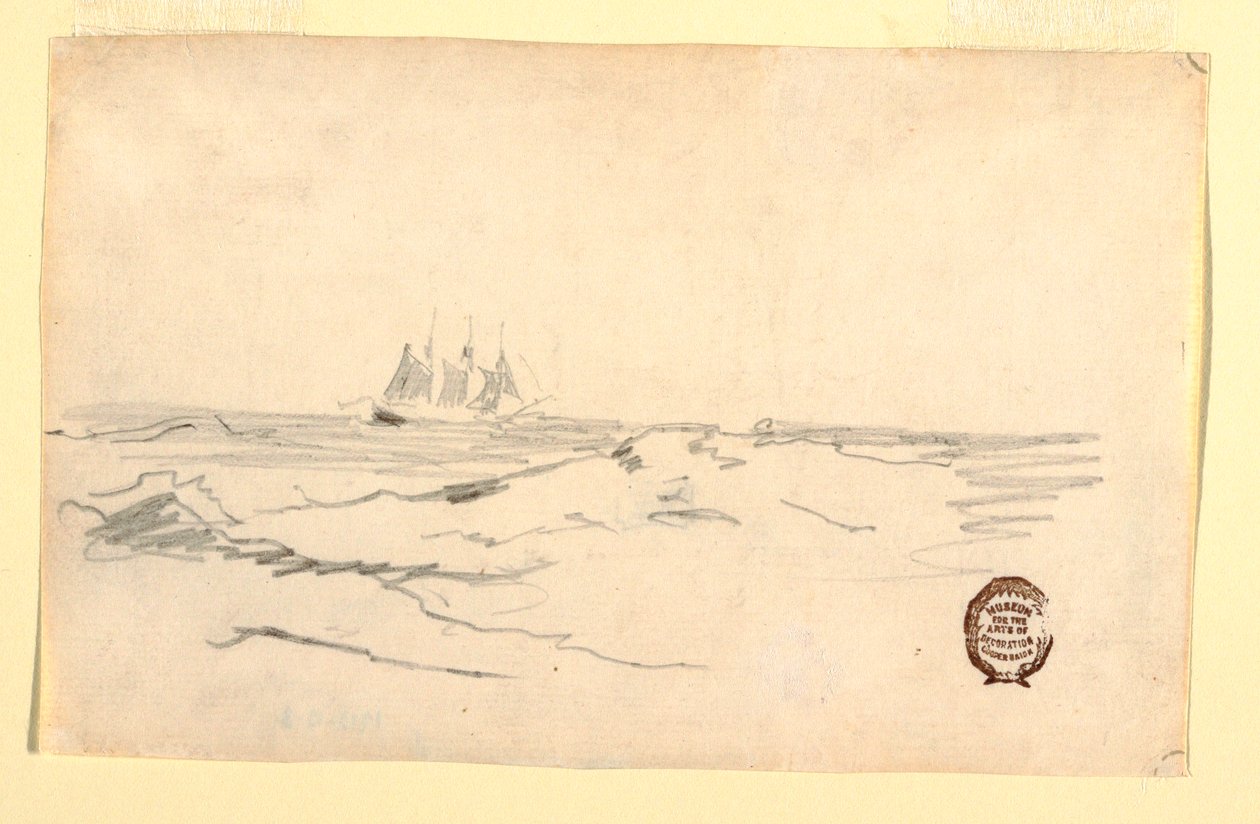 Schoener bij een rotsachtige kust door Winslow Homer