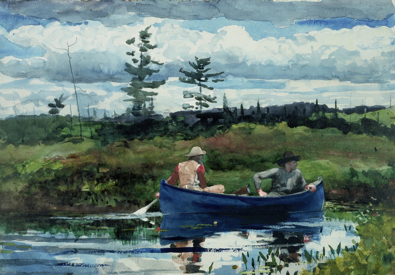 De blauwe boot door Winslow Homer