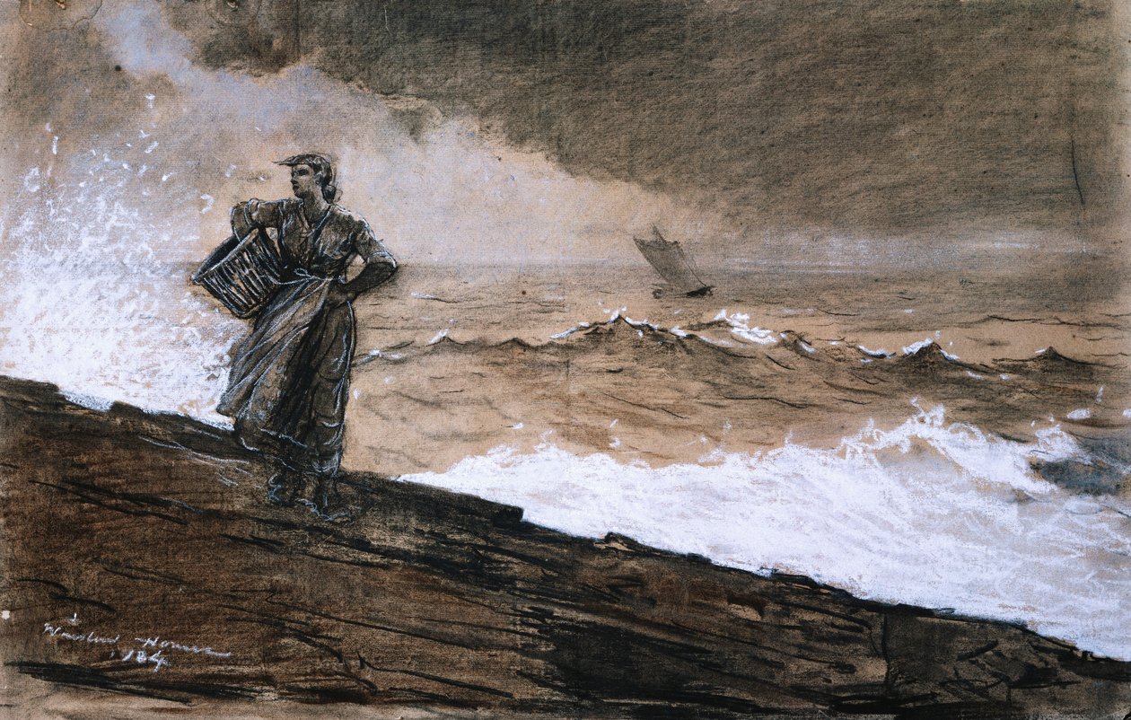 Op volle zee door Winslow Homer