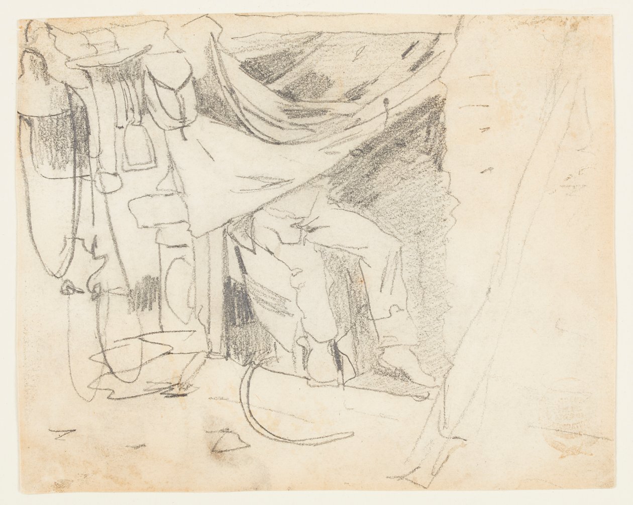 Voor een legerhut door Winslow Homer