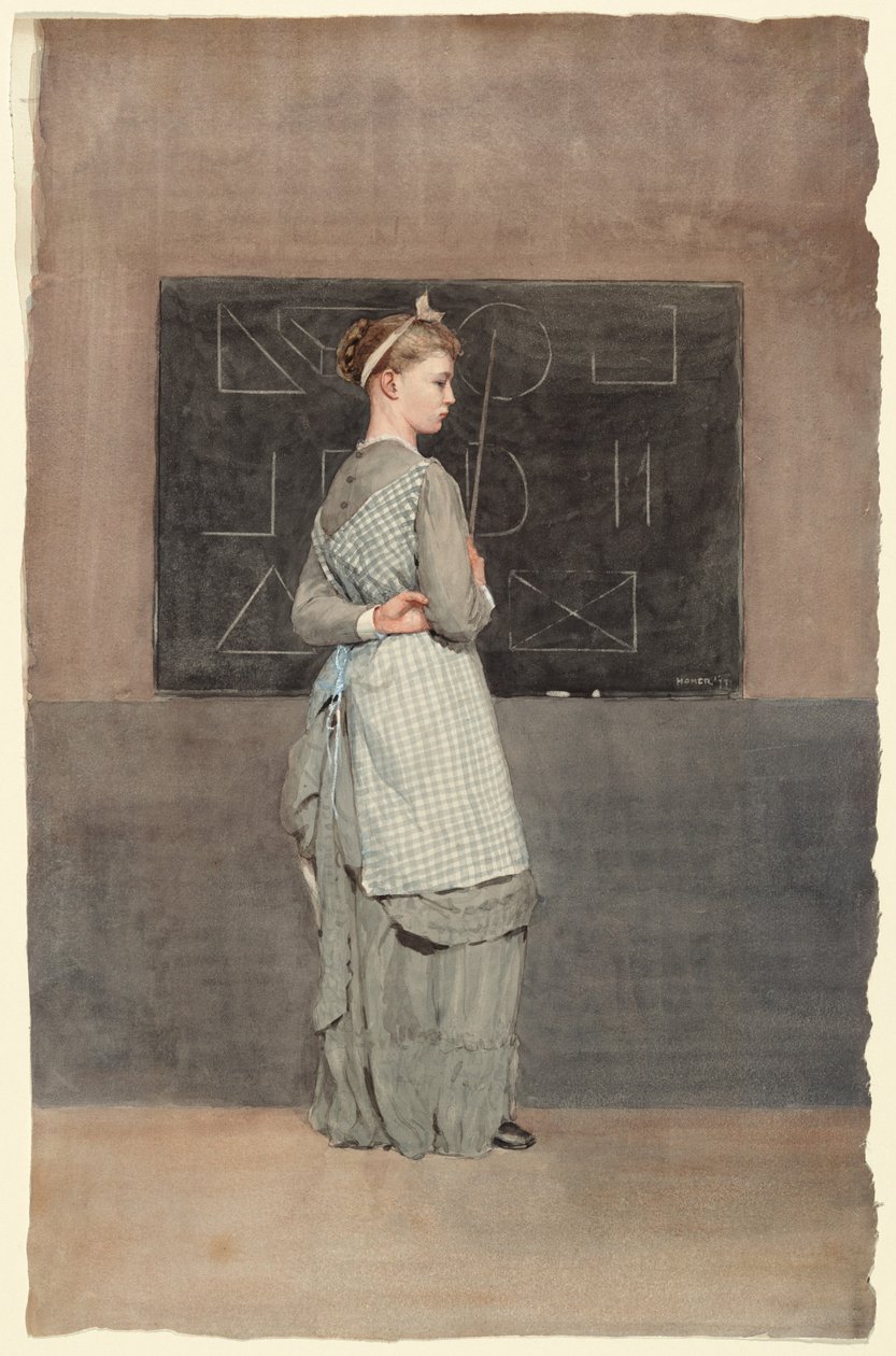 Schoolbord door Winslow Homer