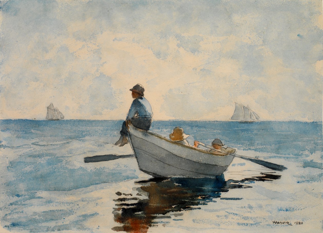 Jongens in een dory, 1880 door Winslow Homer