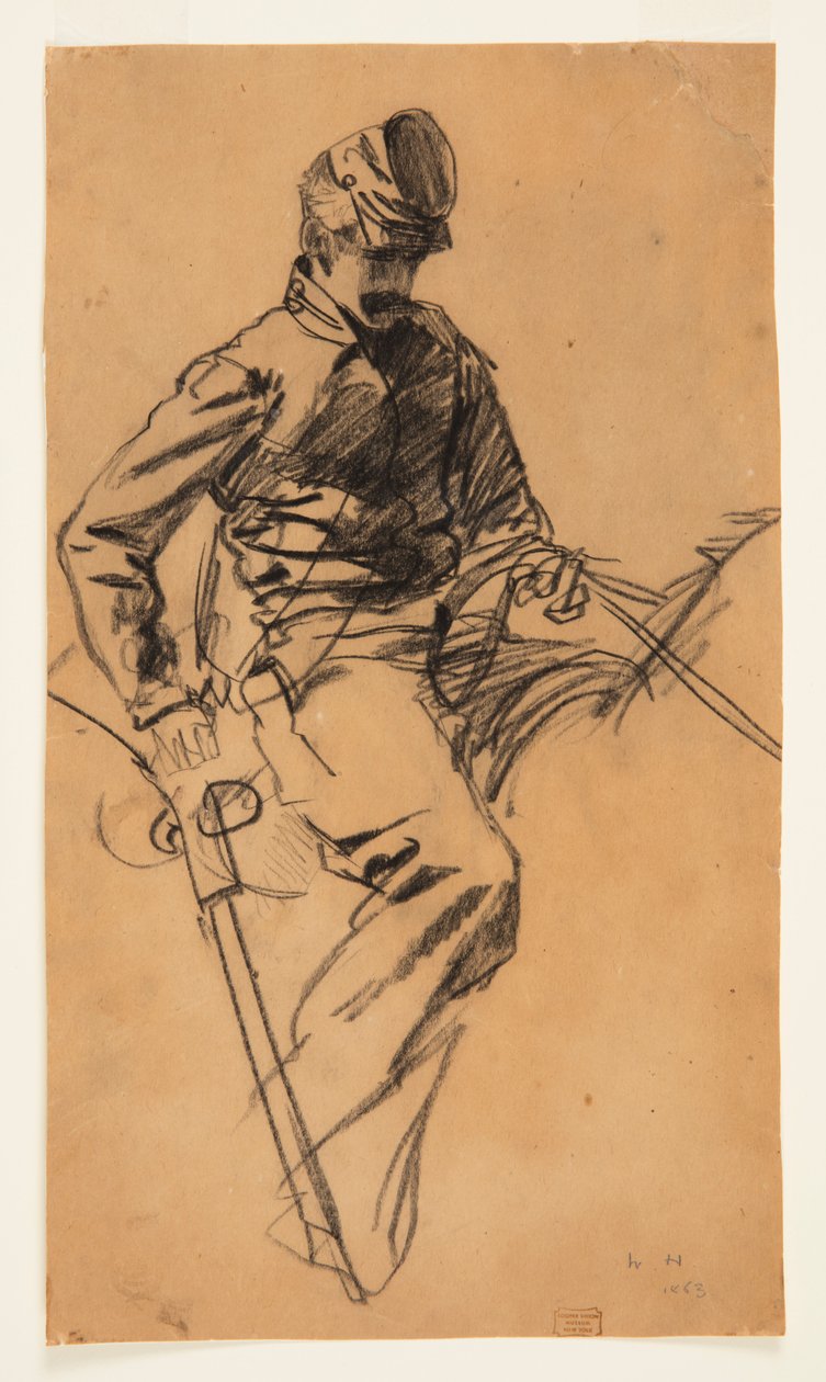 Cavaleriesoldaat door Winslow Homer