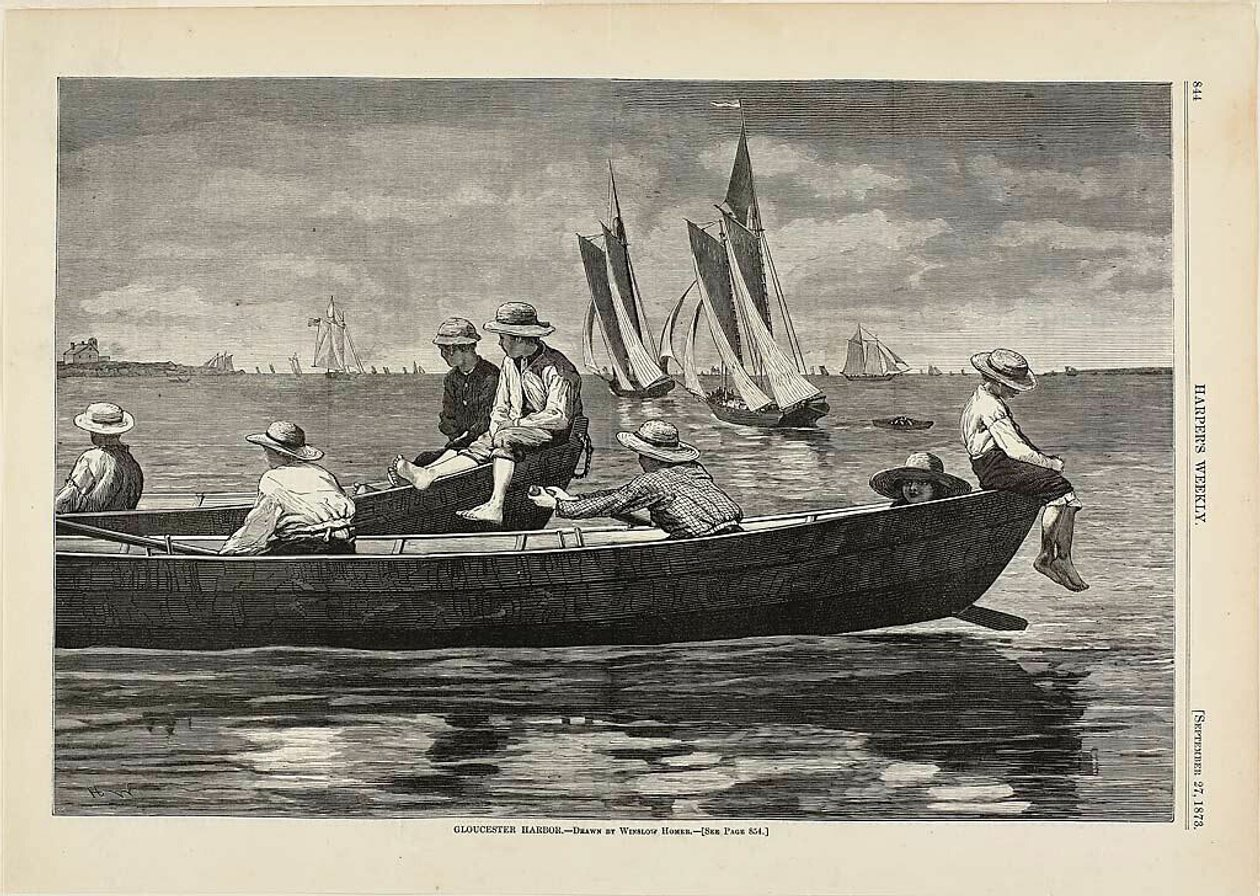 Haven van Gloucester door Winslow Homer