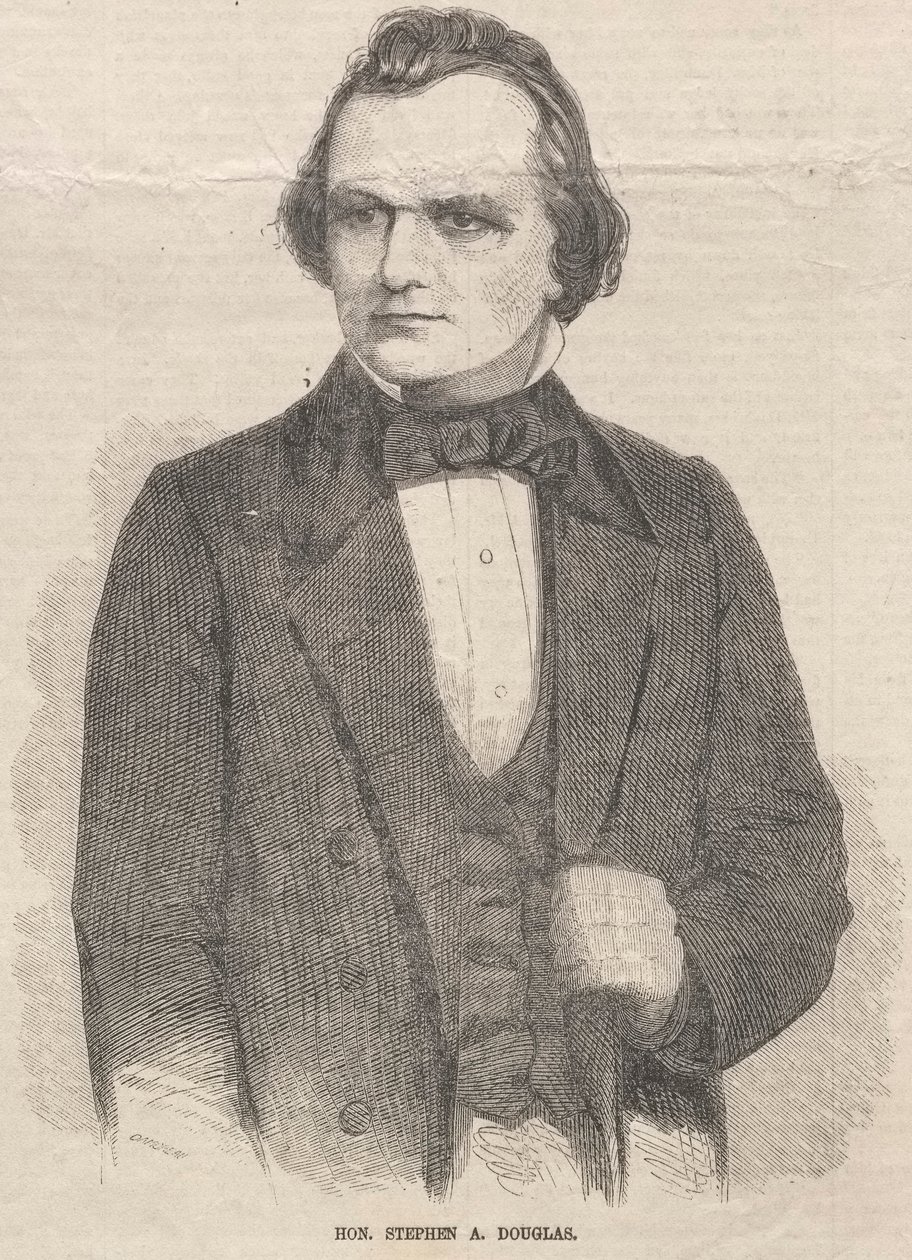 Hon. Stephen A. Douglas, 1859 door Winslow Homer