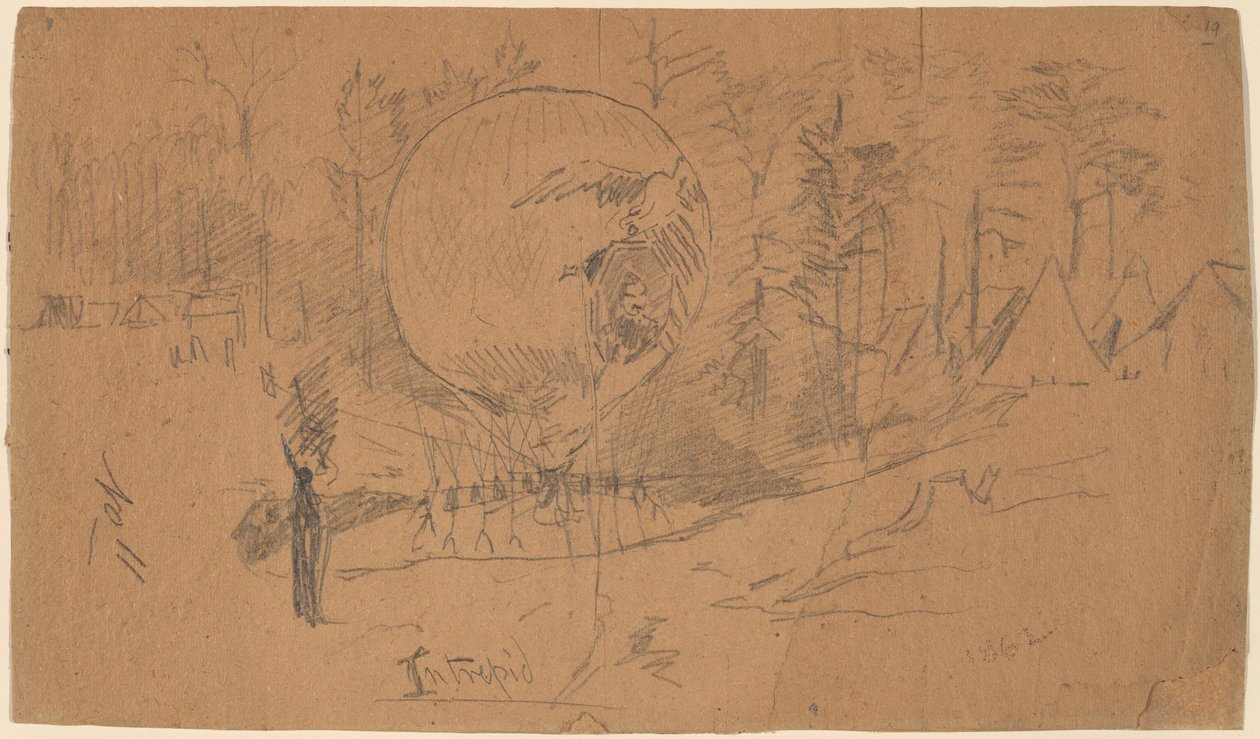 Onverschrokken [recto], 1862 door Winslow Homer