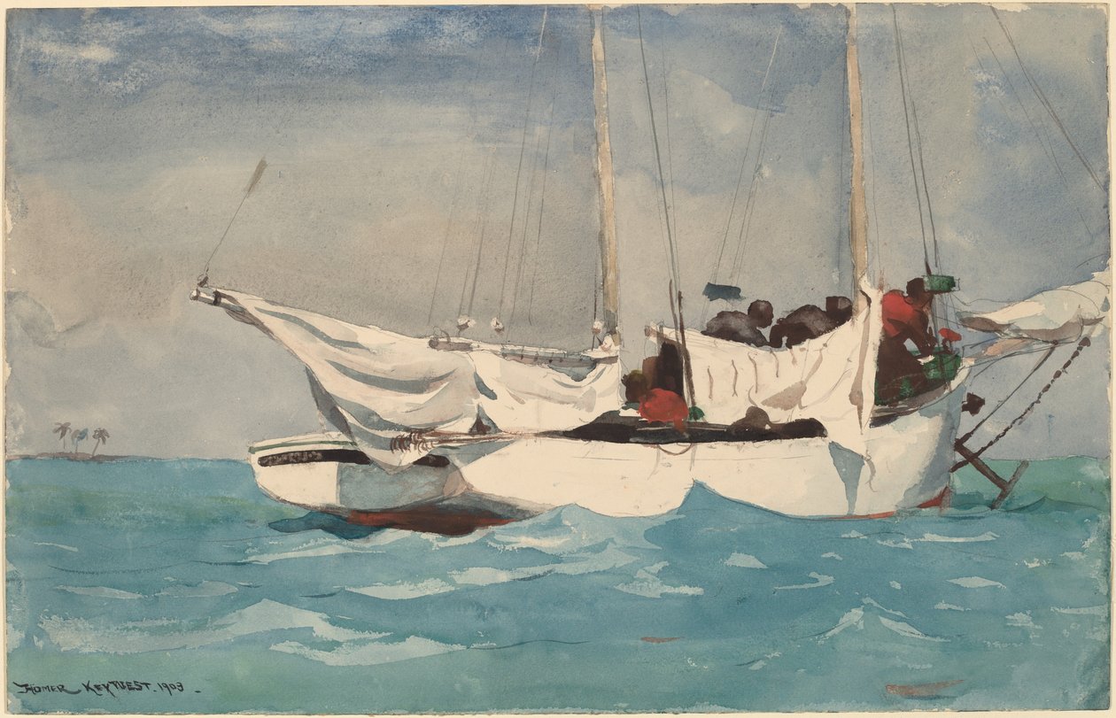Key West, Anker Binnenhalen door Winslow Homer
