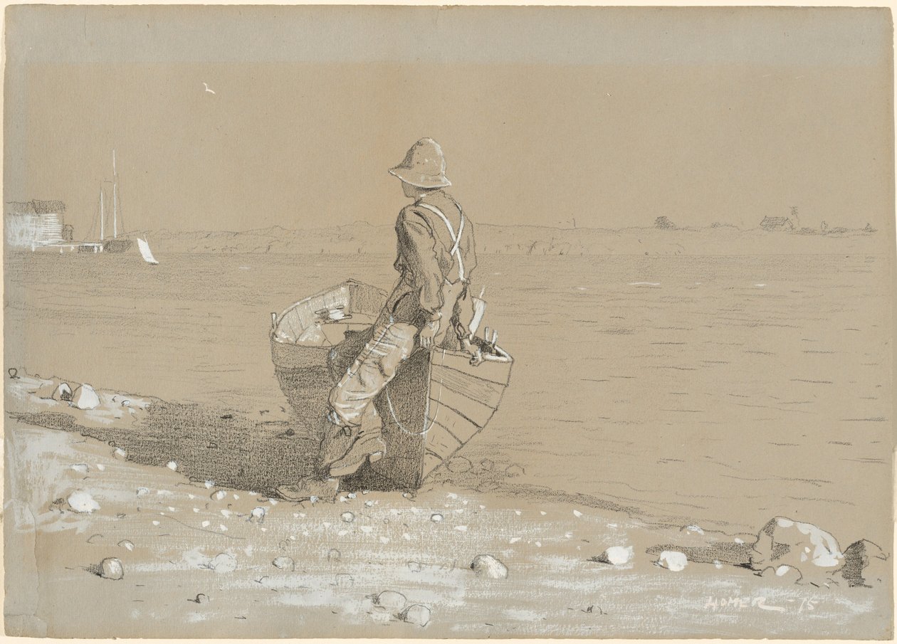 Uitkijken, 1875 door Winslow Homer