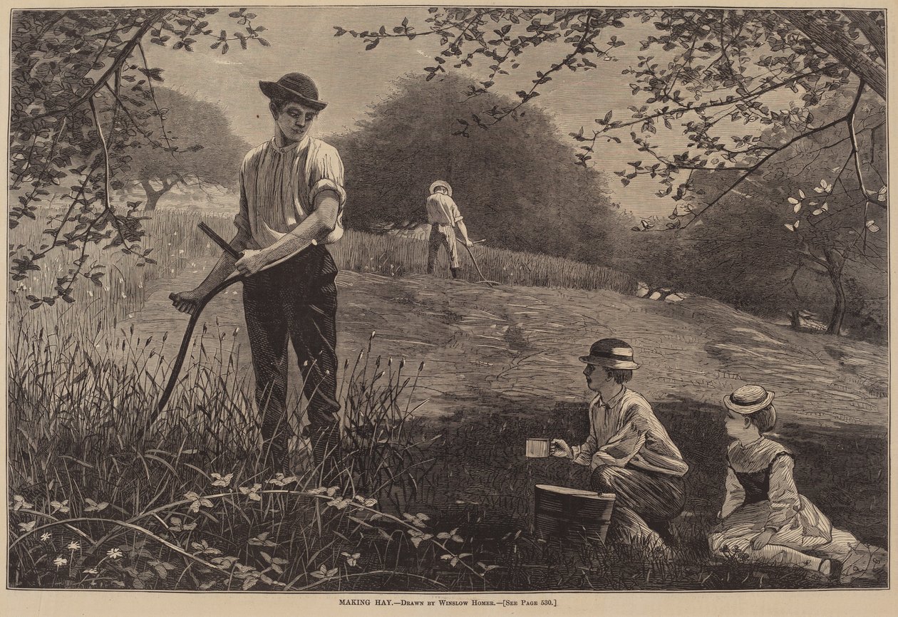 Hooien door Winslow Homer