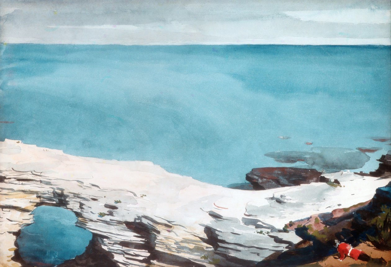 Natuurlijke brug, Bermuda door Winslow Homer