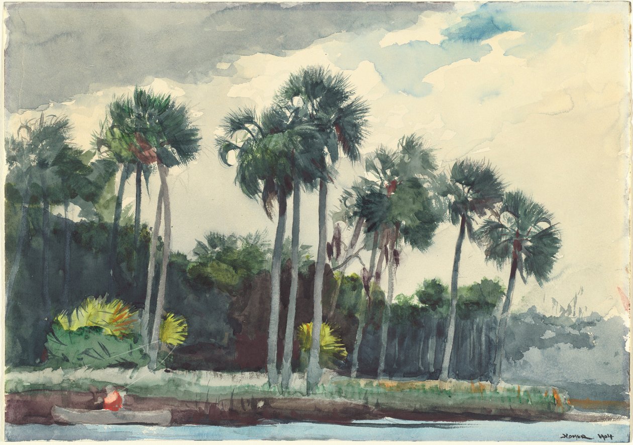 Rood Shirt, Homosassa, Florida door Winslow Homer
