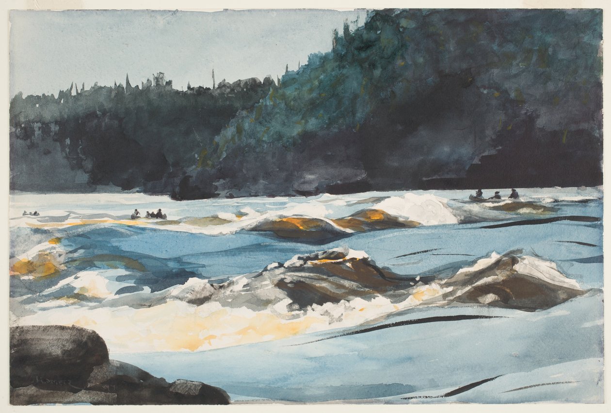 Saguenay Rivier, Lage Stroomversnellingen door Winslow Homer