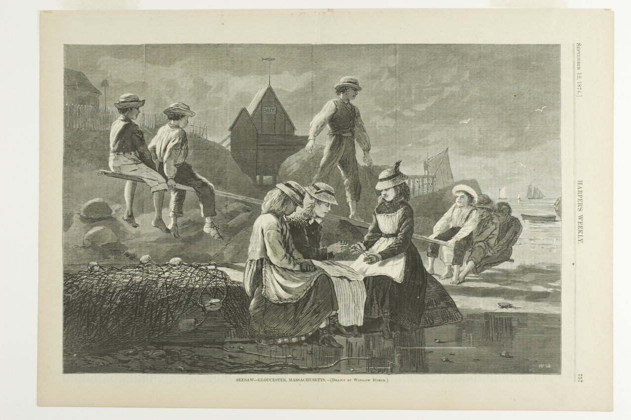 Zeegras Gloucester door Winslow Homer