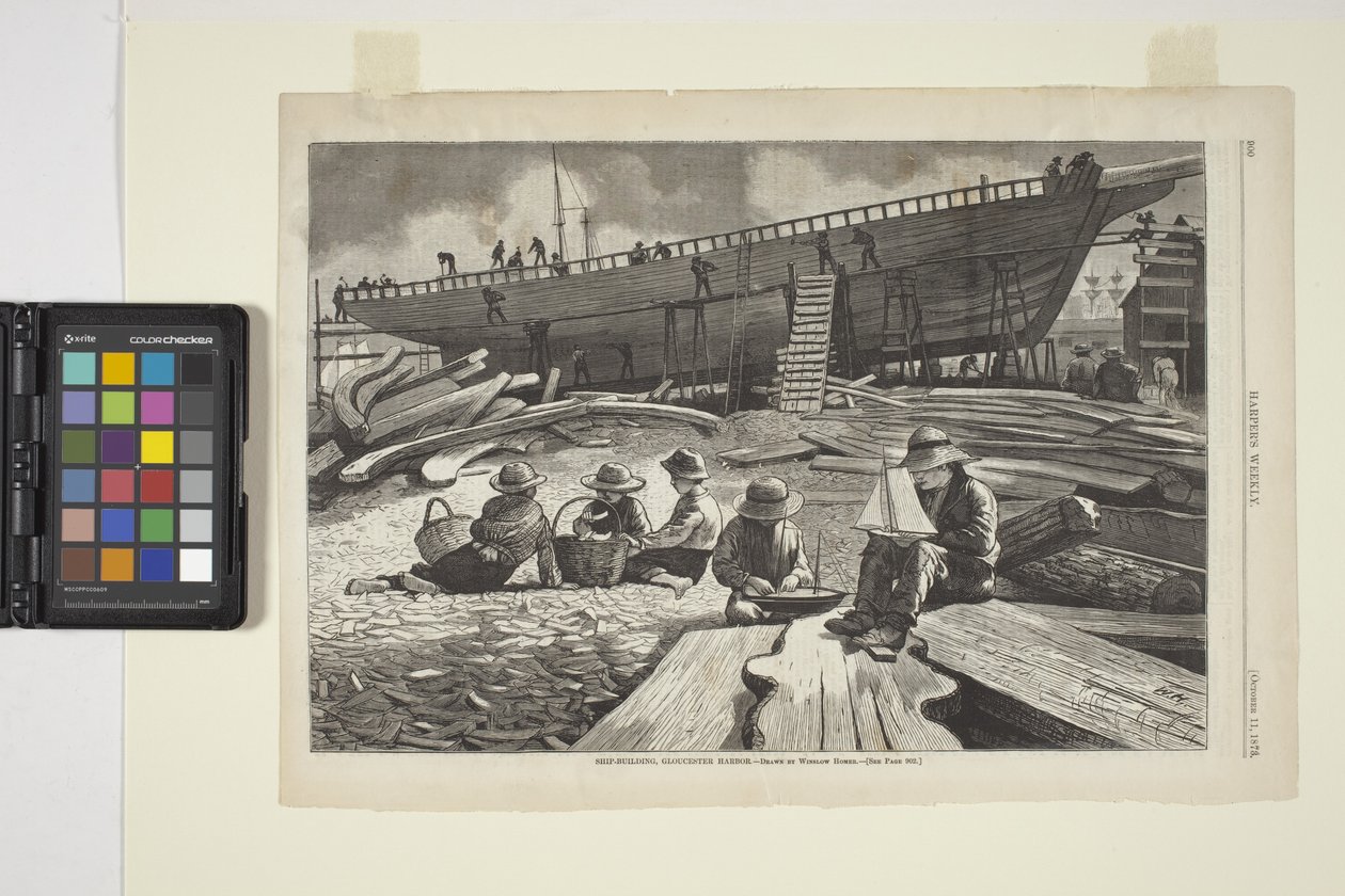 Scheepsbouw, Gloucester Haven door Winslow Homer