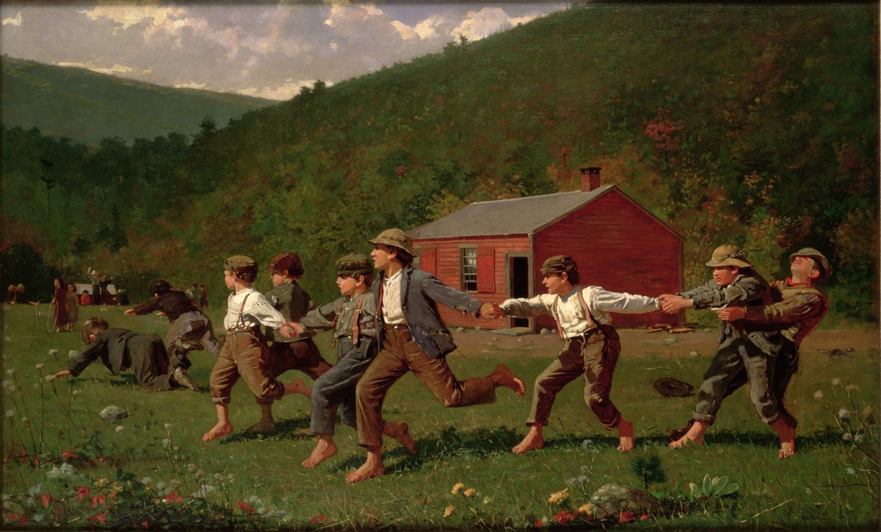 Snap de zweep door Winslow Homer