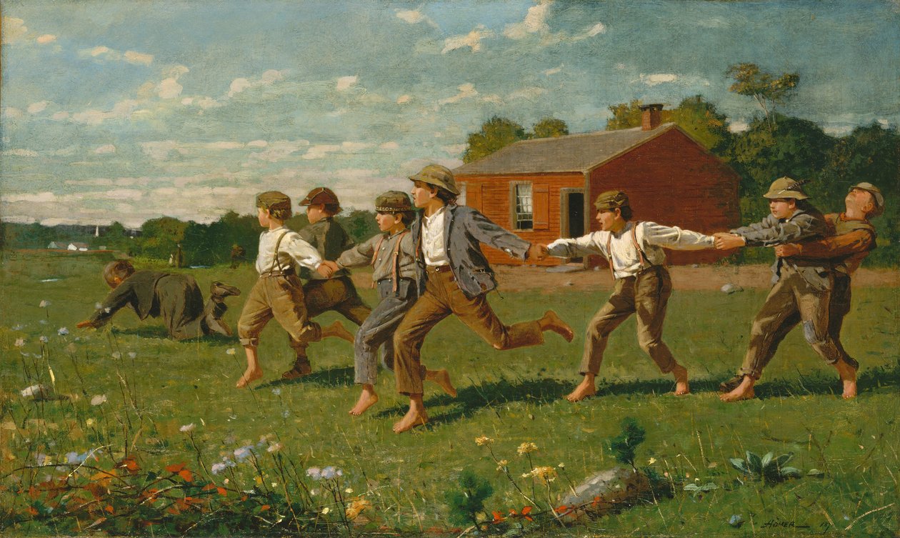 Tikkertje spelen door Winslow Homer