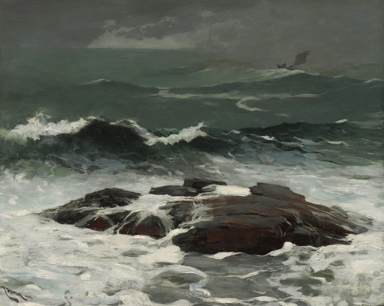 Zomerstorm, 1904 door Winslow Homer