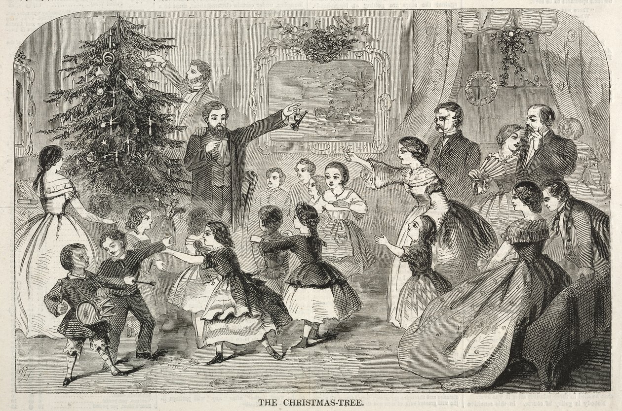 De kerstboom, 1858 door Winslow Homer