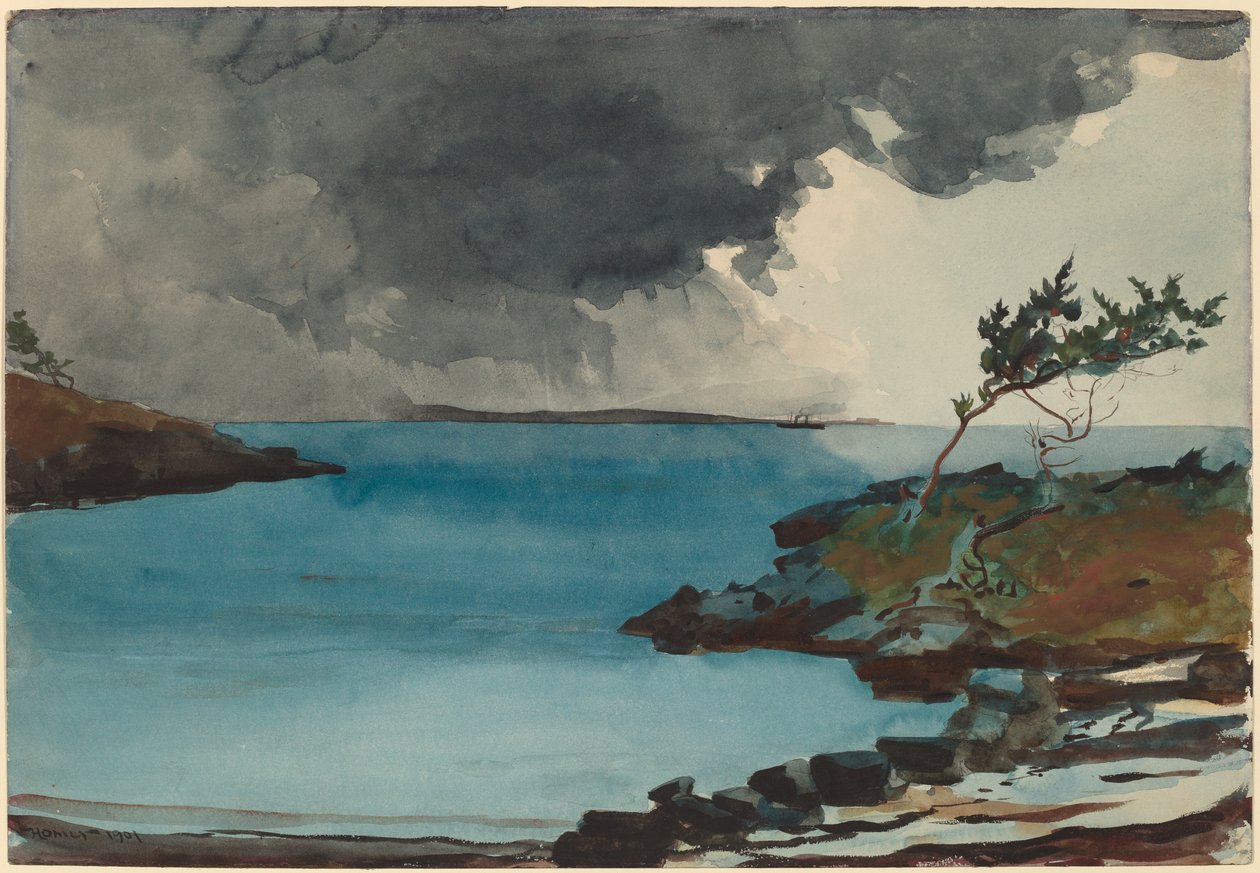 De Naderende Storm door Winslow Homer